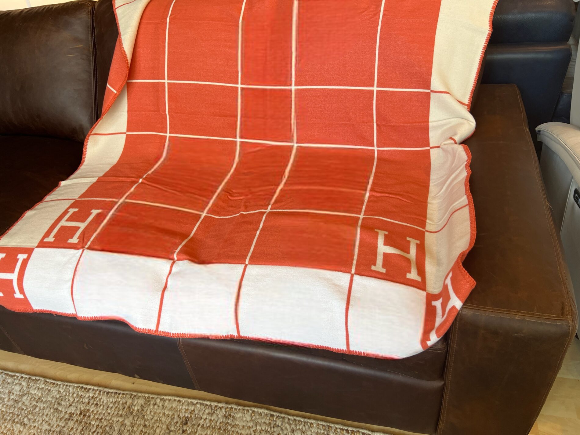 Cashmere Monogram H Home Decor Blankets & Throw Blankets Gifts Decor  Blanket